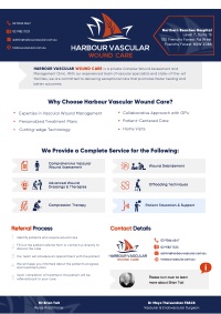 Vascular surgeon - Wound care flyer